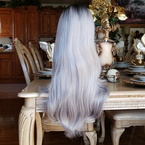 Black Gray Beauty LaceFront Wig main image 8